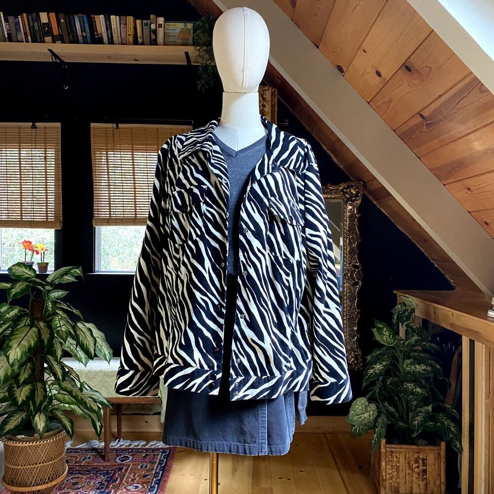 Zebra Print Jacket Cotton
